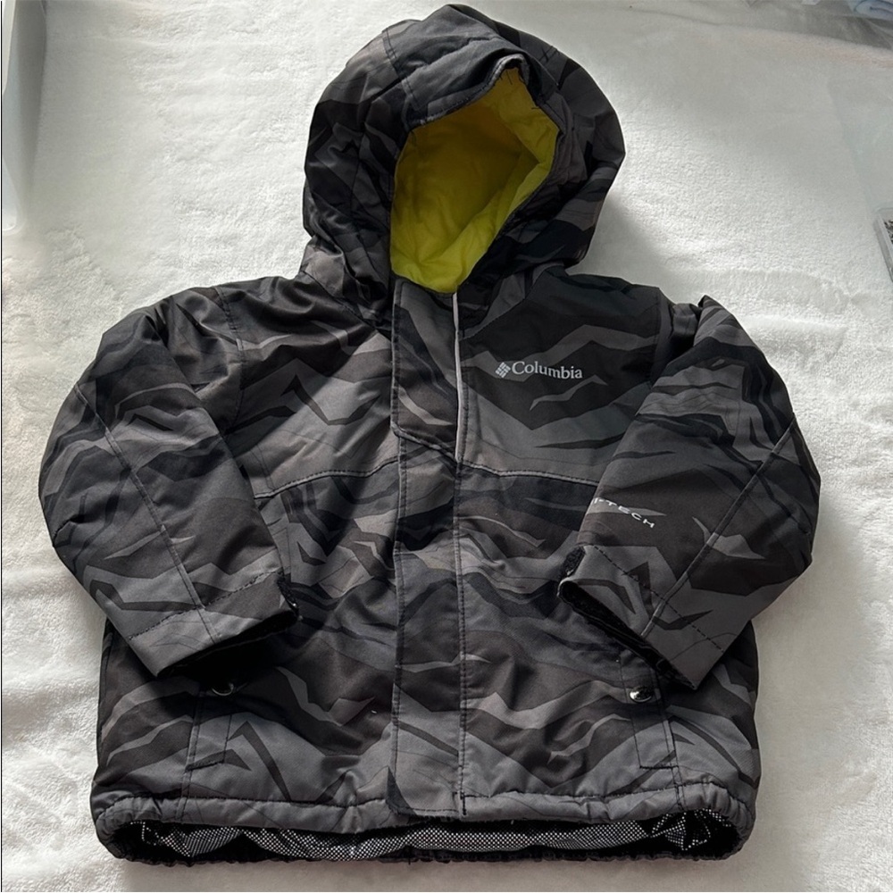 Columbia Kids Jacket - Black and Yellow